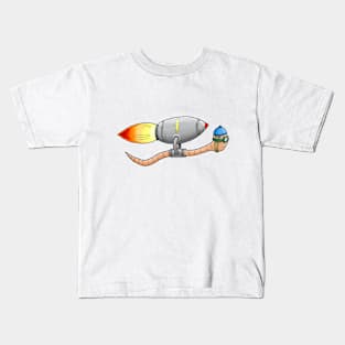 Rocket Worm Kids T-Shirt